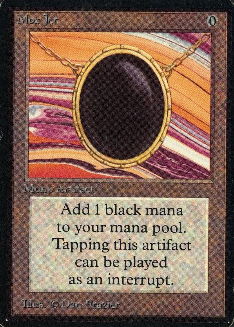 1993 Magic The Gathering Alpha Mox Jet #NNO