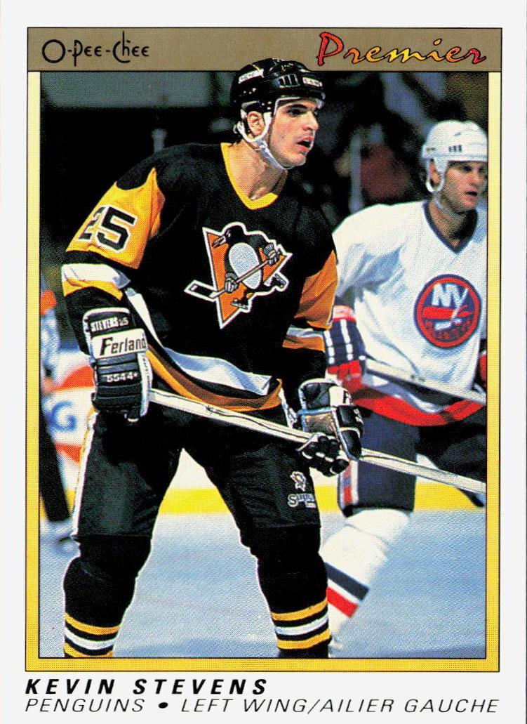 1990 O-Pee-Chee Premier Hockey Kevin Stevens #111