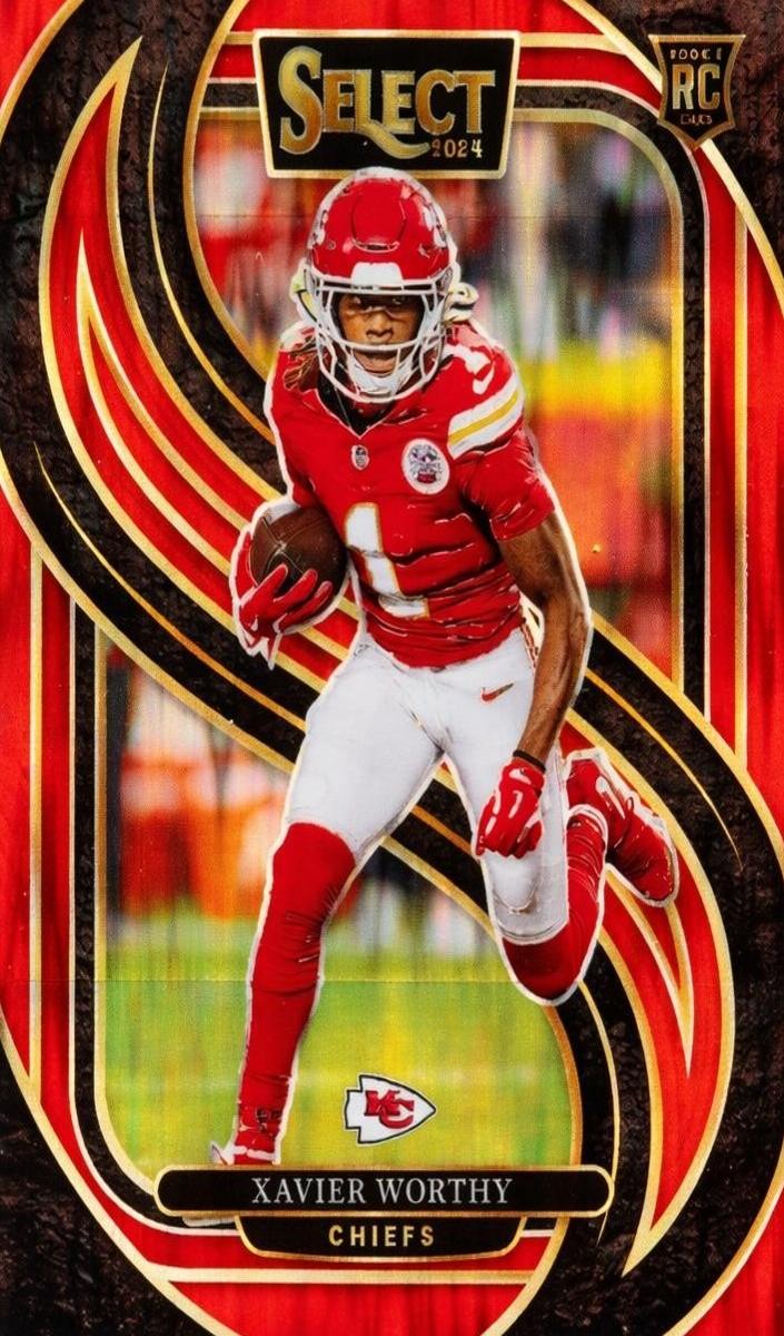 2024 Panini Select Football Red Shock Xavier Worthy #119 PSA 10