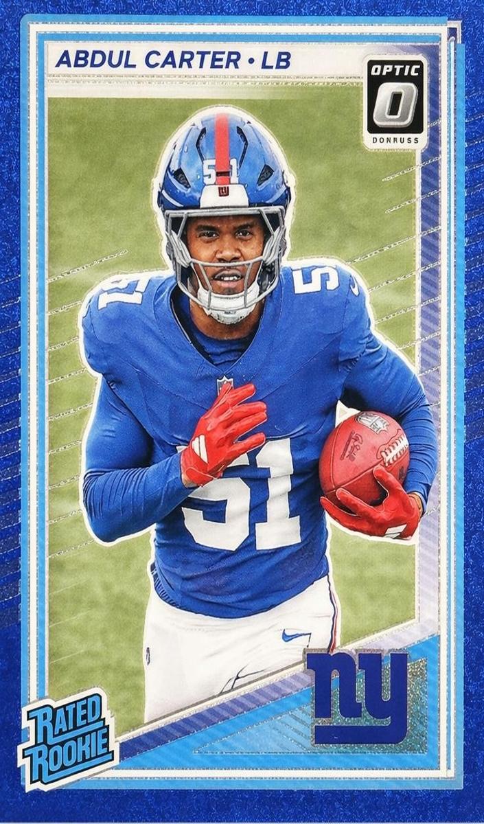 2025 Donruss Optic Football Blue Glitter Abdul Carter #300