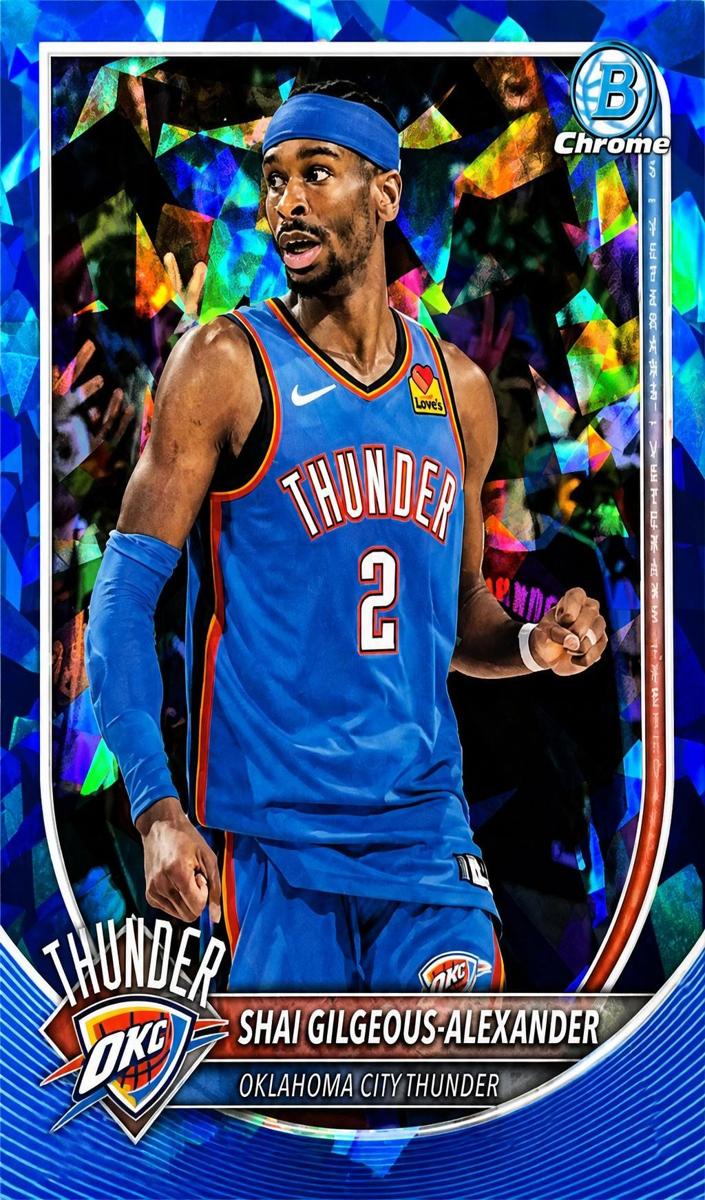 2025 Bowman Chrome Sapphire Basketball Shai Gilgeous-Alexander #BCV-106