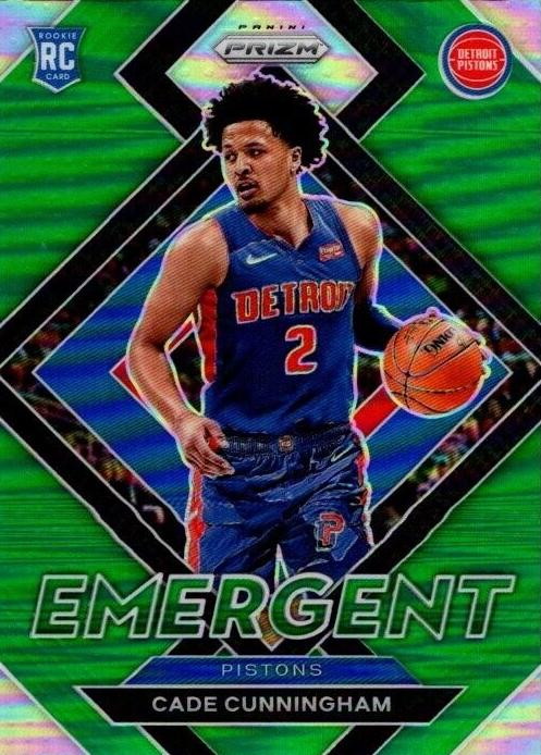 2021 Panini Prizm Basketball Green Cade Cunningham #22