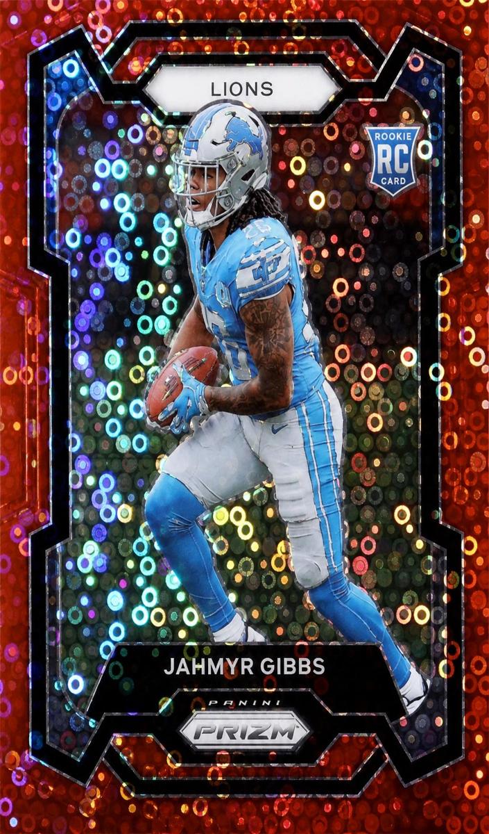 2023 Panini Prizm Football No Huddle Red Jahmyr Gibbs #331 PSA 9