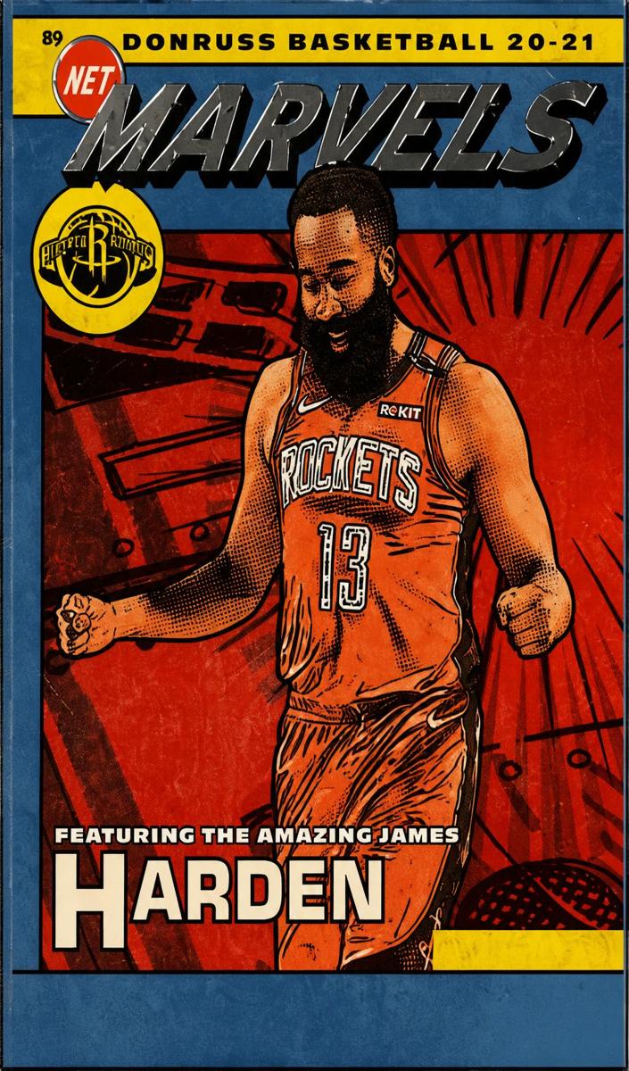 2020 Panini Donruss Football James Harden #19 PSA 9