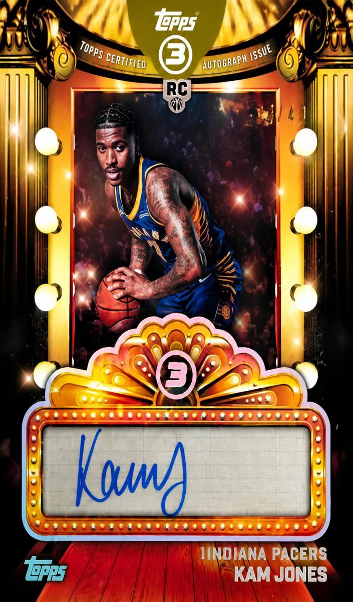 2025 Topps Three Basketball Kam Jones #NF-KJO