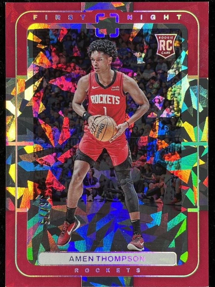 2023 Panini PhotoGenic Basketball Diamond Amen Thompson #10 PSA 8.5