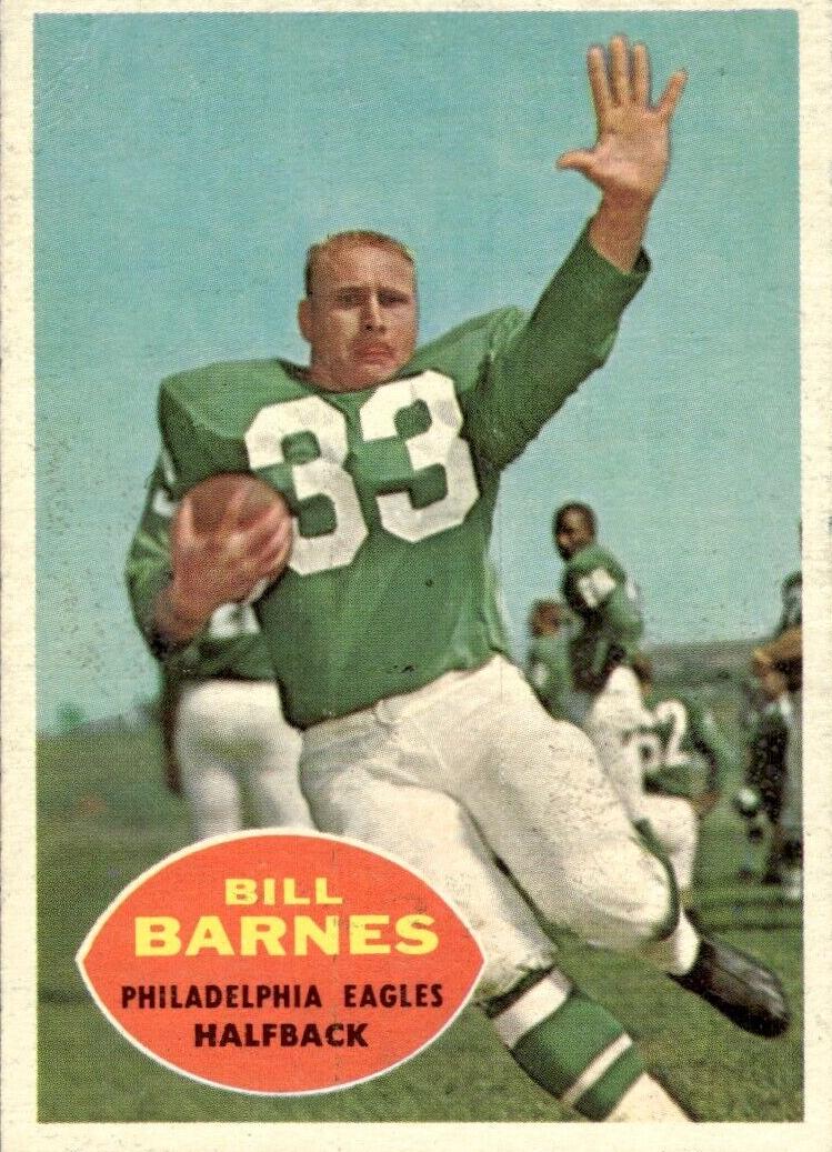 1960 Topps Football Bill Barnes #84 PSA 8