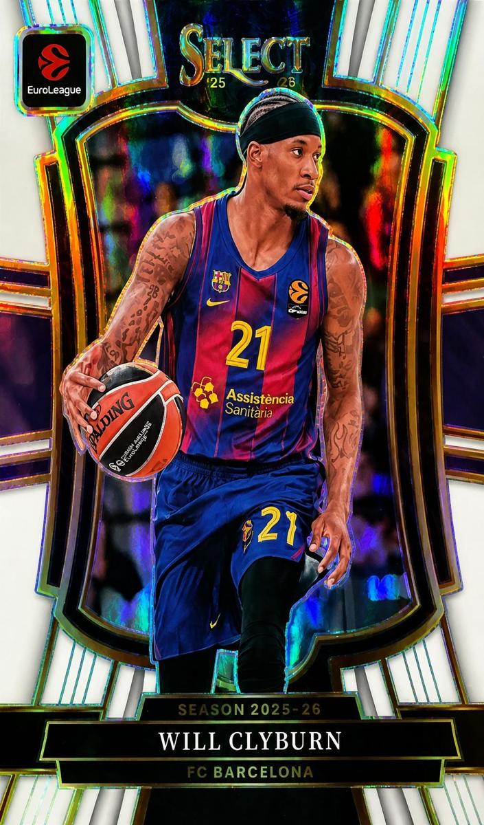 2025 Panini Select EuroLeague Basketball White Will Clyburn #193