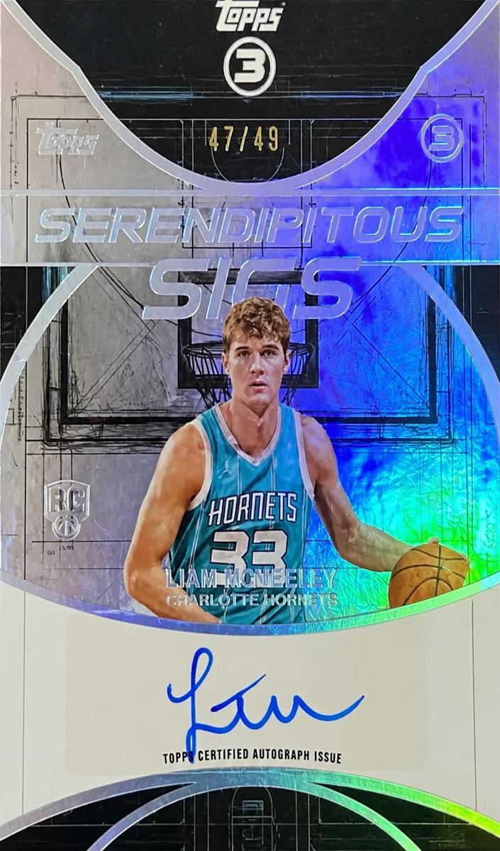 2025 Topps Three Basketball Liam McNeeley #SS-LM