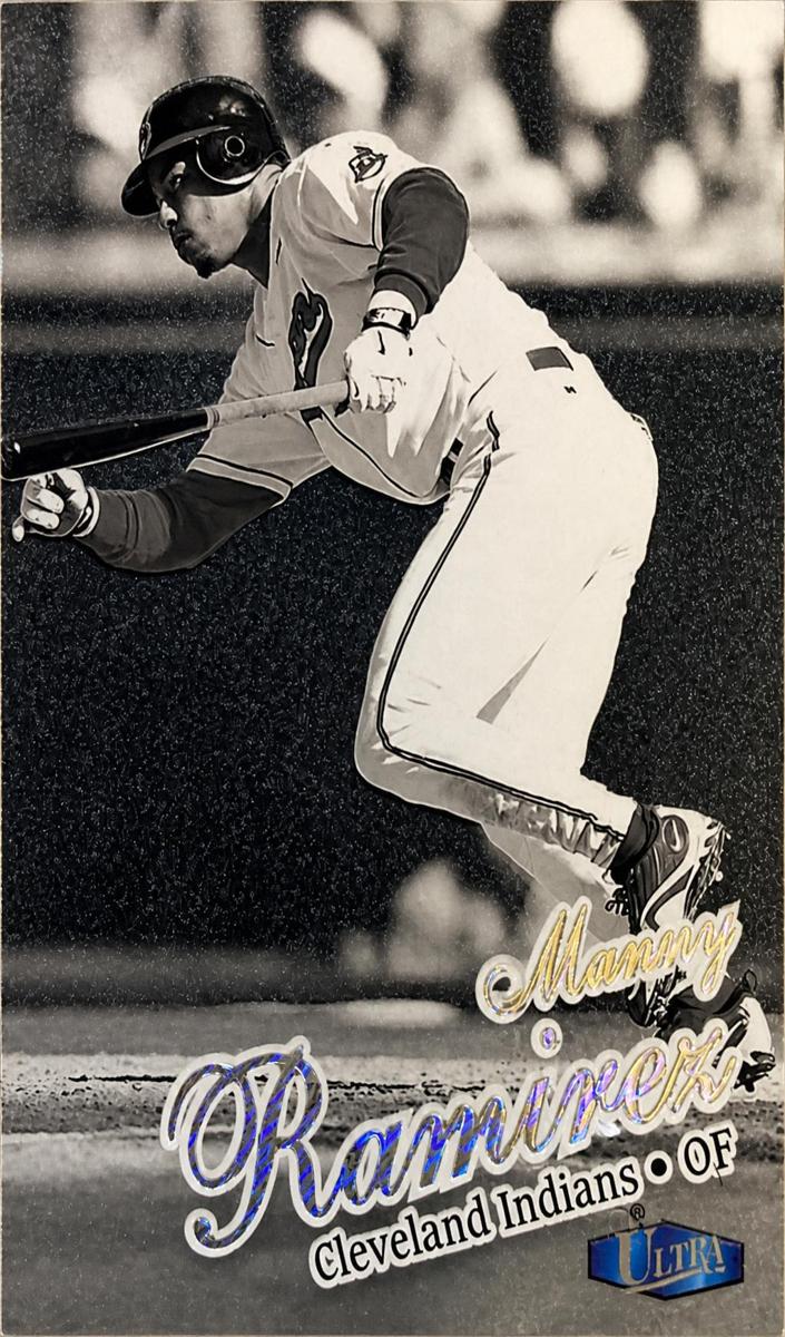 1998 Fleer Ultra Baseball Platinum Medallion Manny Ramirez #205P PSA 8