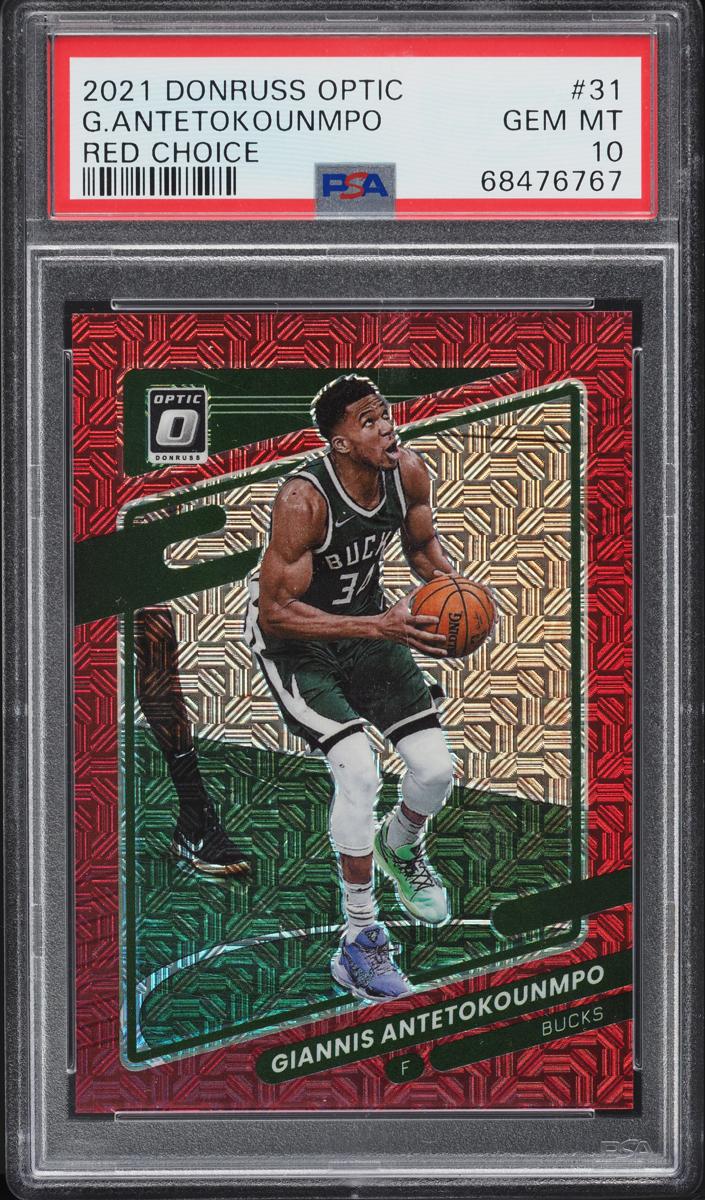 2021 Donruss Optic Basketball Choice Red Giannis Antetokounmpo #31