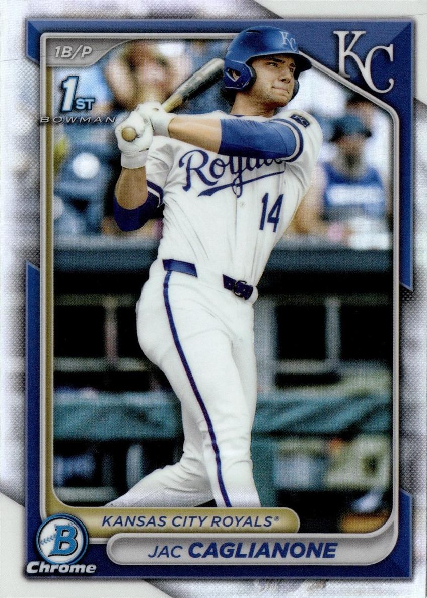 2024 Bowman Draft Chrome Baseball Refractor Jac Caglianone #BDC-8 PSA 9