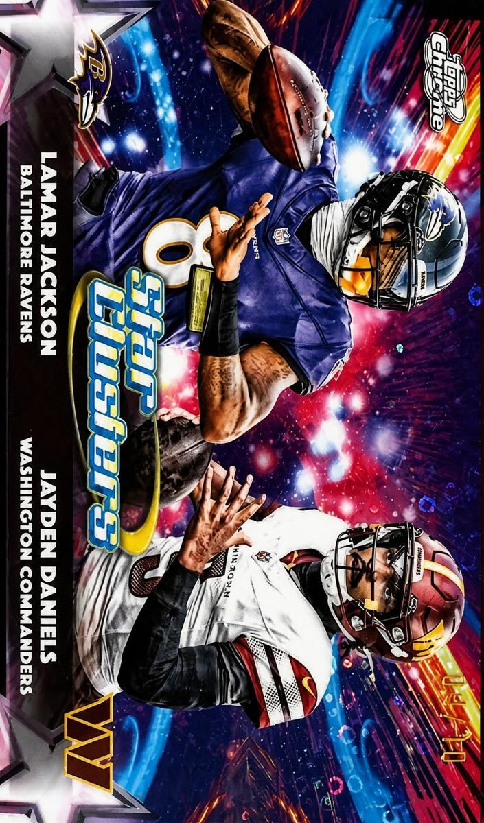 2025 Topps Cosmic Chrome Football Black Eclipse Refractor Jayden Daniels #SC-5