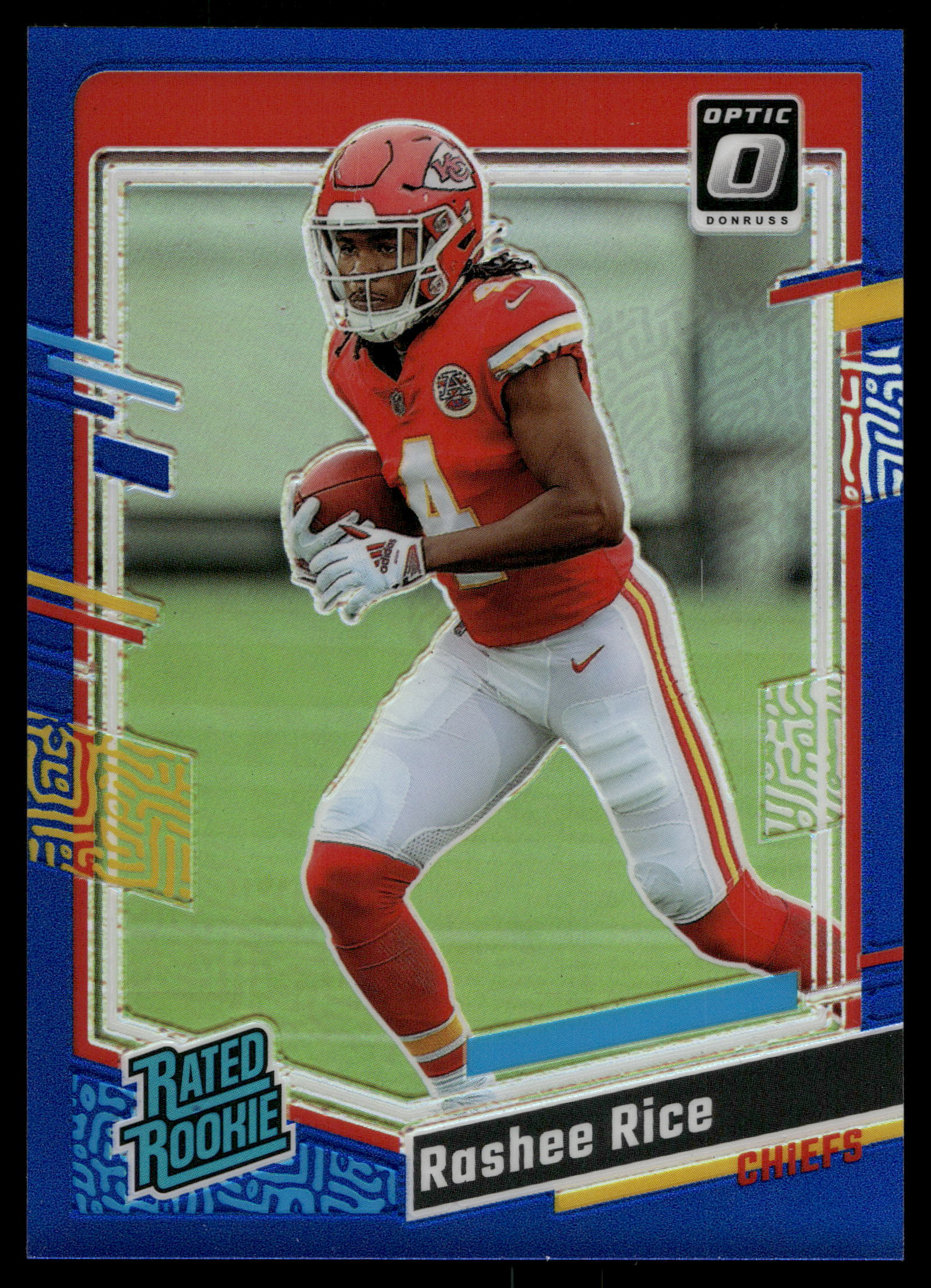 2023 Donruss Optic Football Blue Rashee Rice #257