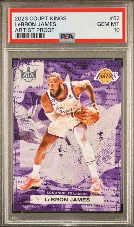2023 Panini Court Kings Basketball Artist Proof LeBron James #52 PSA 9