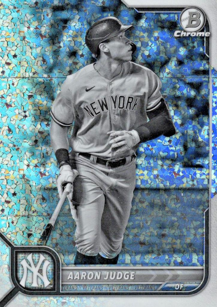 2022 Bowman Chrome Baseball Black and White Mini Diamond Aaron Judge #90