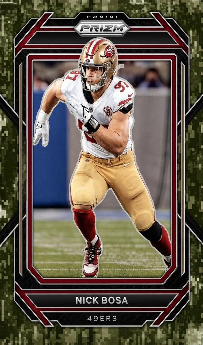 2022 Panini Prizm Football Forest Camo Nick Bosa #269