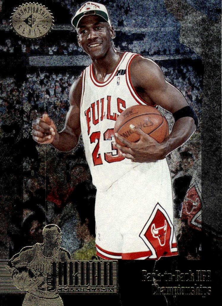 1995 SP Basketball Back-to-Back NBA Championships Michael Jordan #JC22