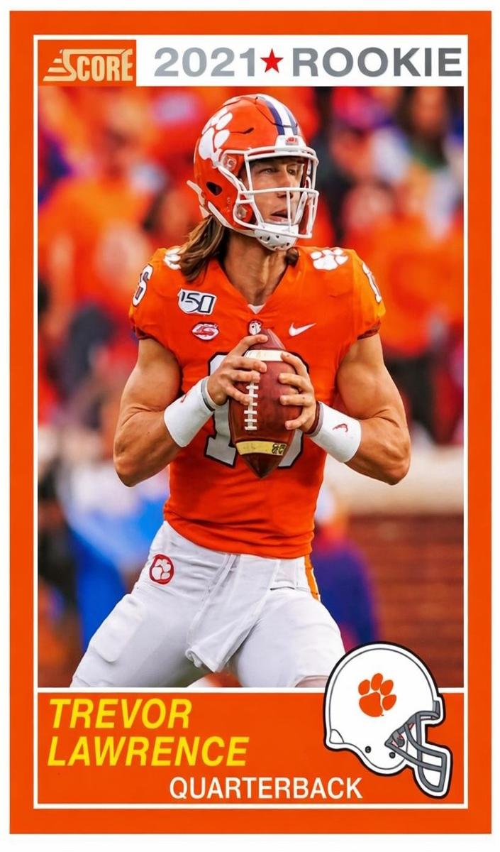 2021 Panini Chronicles Draft Picks Football Trevor Lawrence #58 PSA 9
