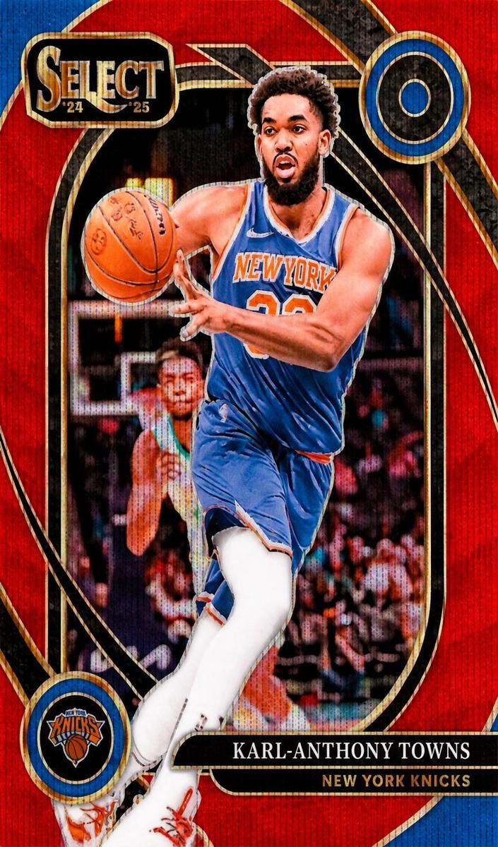 2024 Panini Select Basketball Red Wave Karl-Anthony Towns #226