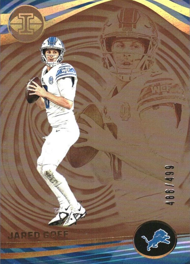 2023 Panini Illusions Football Trophy Collection Bronze Jared Goff #35 PSA 8