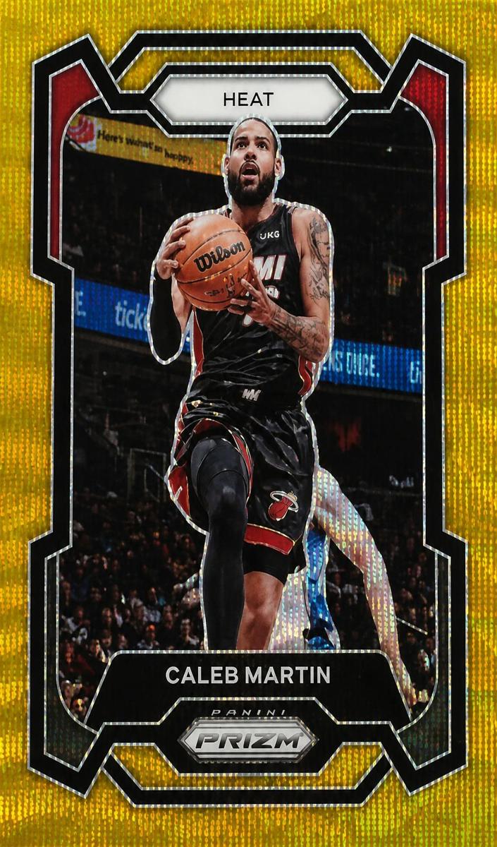 2023 Panini Prizm Basketball Gold Wave Caleb Martin #276