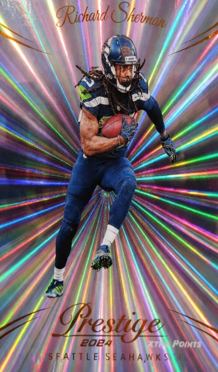 2024 Panini Prestige Football Sunburst Xtra Points Richard Sherman #273