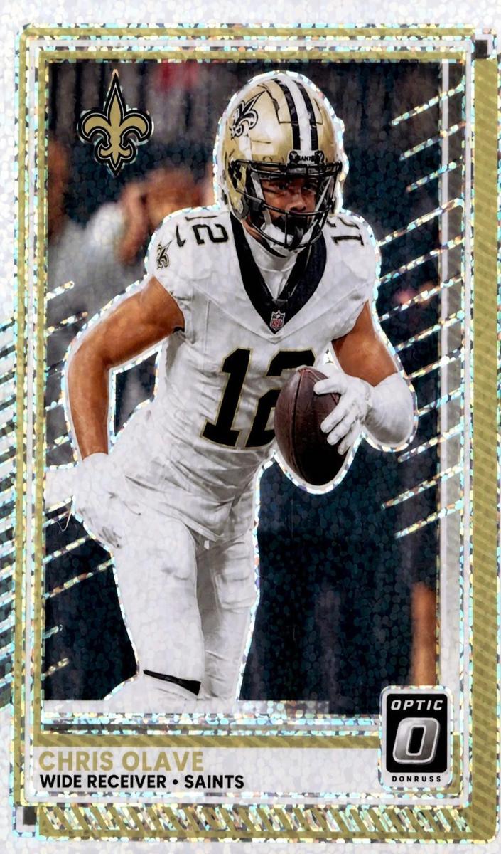2025 Donruss Optic Football White Sparkle Chris Olave #73