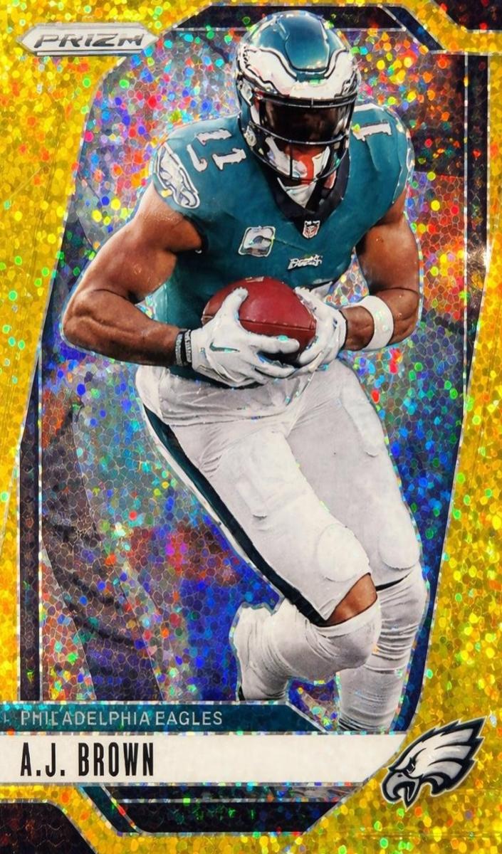 2024 Panini Prizm Football Gold Sparkle A.J. Brown #233 PSA 10