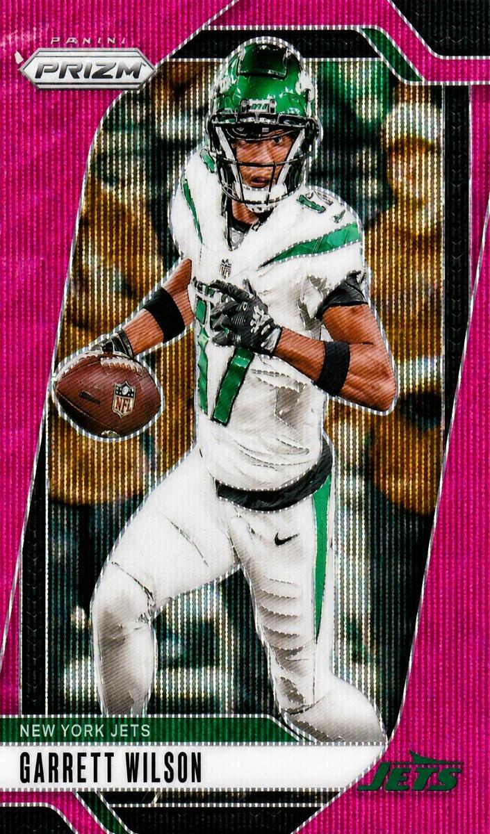 2024 Panini Prizm Football Pink Wave Garrett Wilson #224 CGC 8