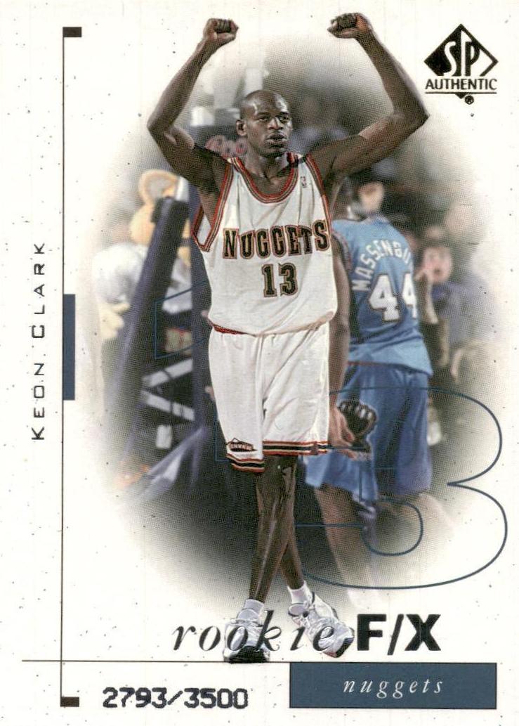 1998 SP Authentic Basketball Keon Clark #103