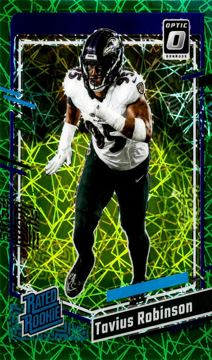 2023 Donruss Optic Football Green Velocity Tavius Robinson #208