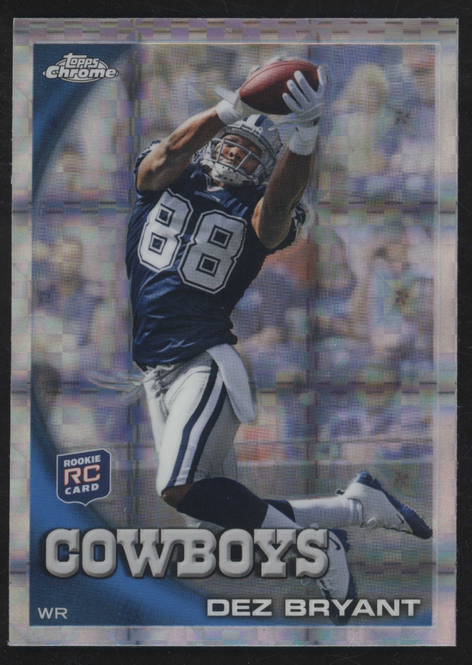 2010 Topps Chrome Football X-Fractor Dez Bryant #C60 PSA 9
