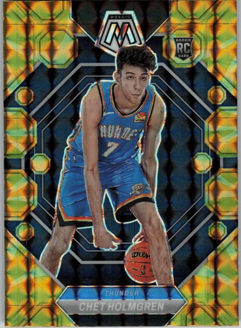 2022 Panini Mosaic Basketball Reactive Yellow Chet Holmgren #236