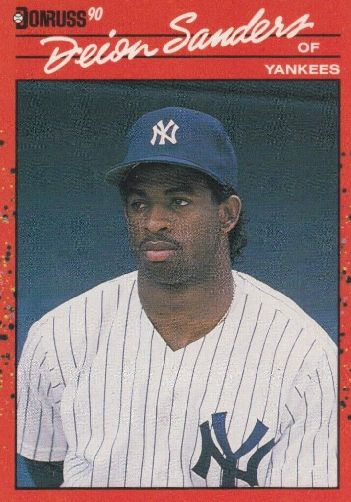 1990 Donruss Baseball Deion Sanders #427 PSA 9