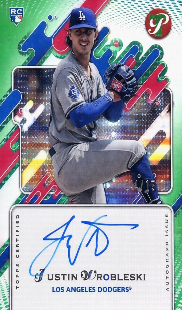 2025 Topps Pristine Baseball Green Justin Wrobleski #PA-JW