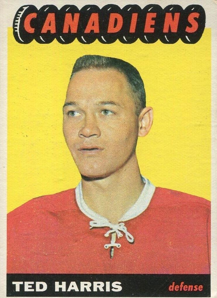 1965 Topps Hockey Ted Harris #5 PSA 7