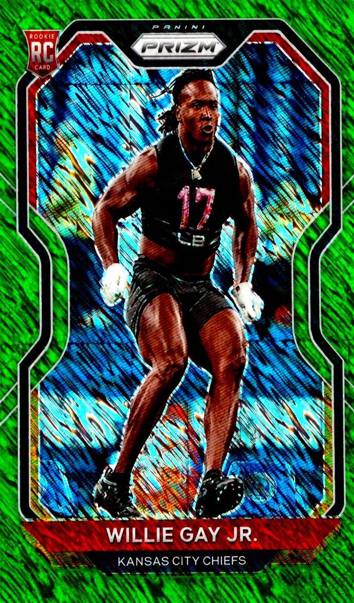 2020 Panini Prizm Football Green Scope Prizm Willie Gay Jr. #329
