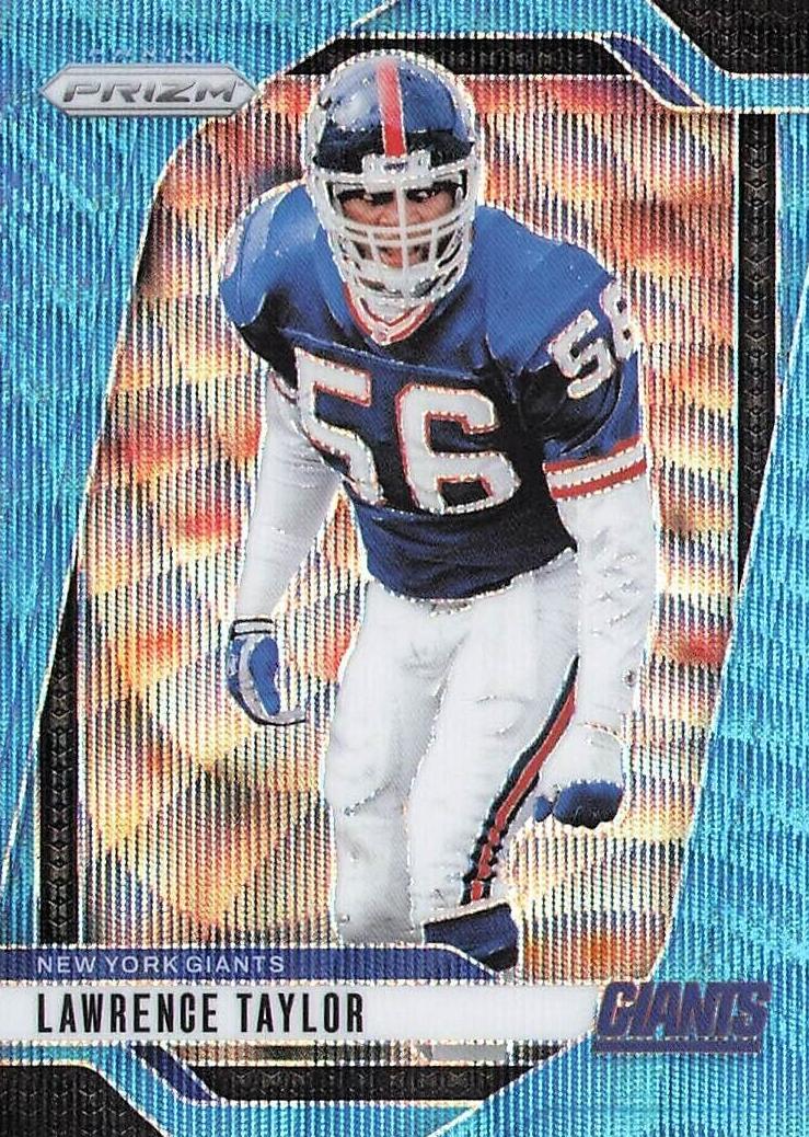 2024 Panini Prizm Football Blue Wave Lawrence Taylor #219 PSA 9