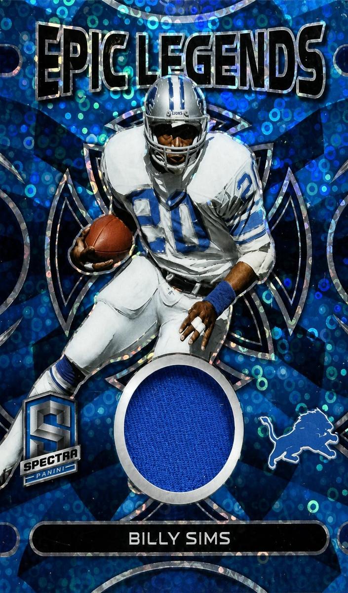 2023 Panini Spectra Football Neon Blue Billy Sims #ELM-BSI