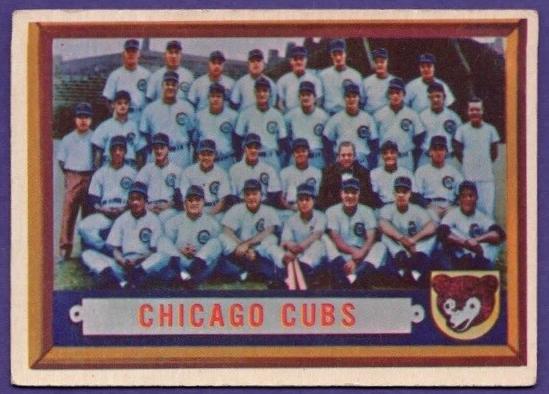 1957 Topps Baseball Chicago Cubs Team Card #183