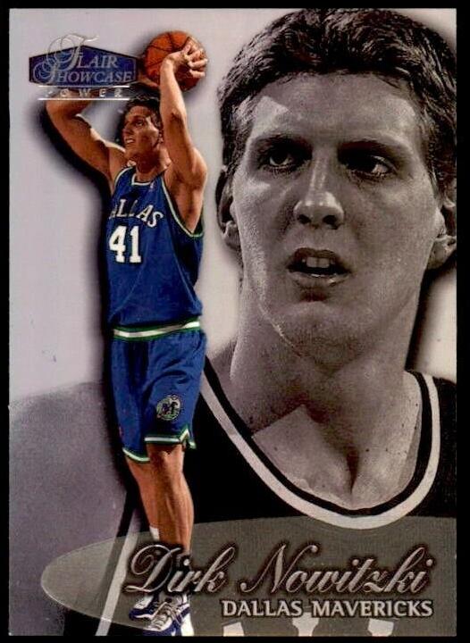 1998 Flair Showcase Basketball Row 3 Dirk Nowitzki #16 PSA 8