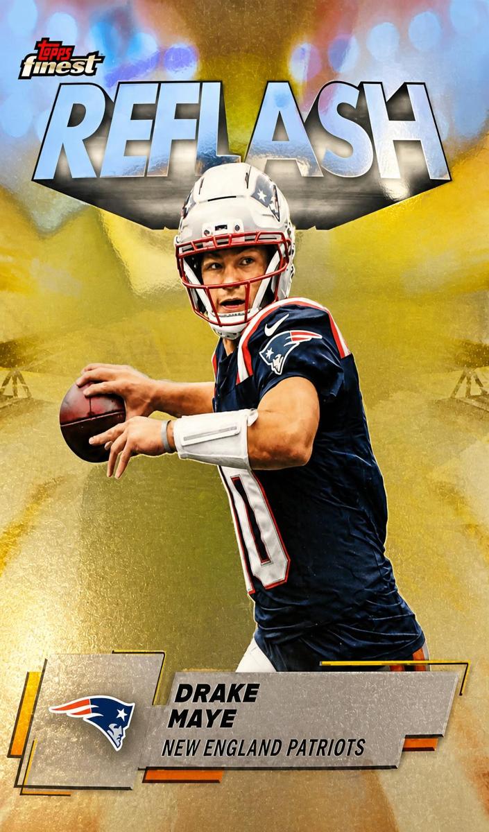 2025 Topps Finest Football Drake Maye #RF-5