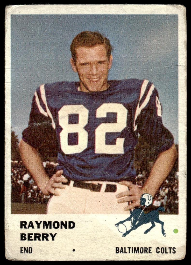 1961 Fleer Football Raymond Berry #33