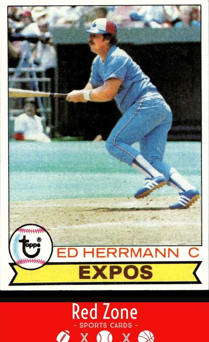 1979 Topps Baseball Ed Herrmann #374 PSA 9