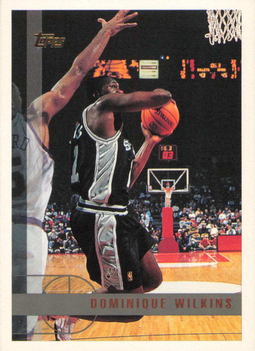 1997 Topps Basketball Dominique Wilkins #100