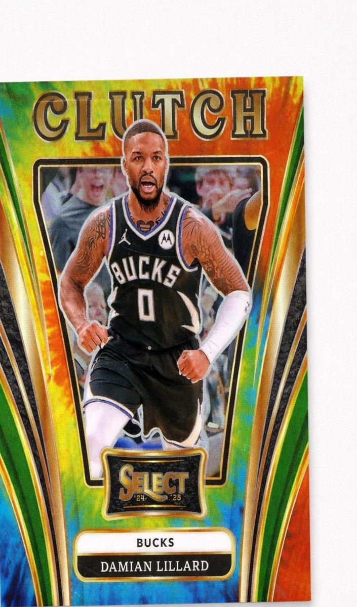 2024 Panini Select Basketball Tie-Dye Damian Lillard #15 PSA 8