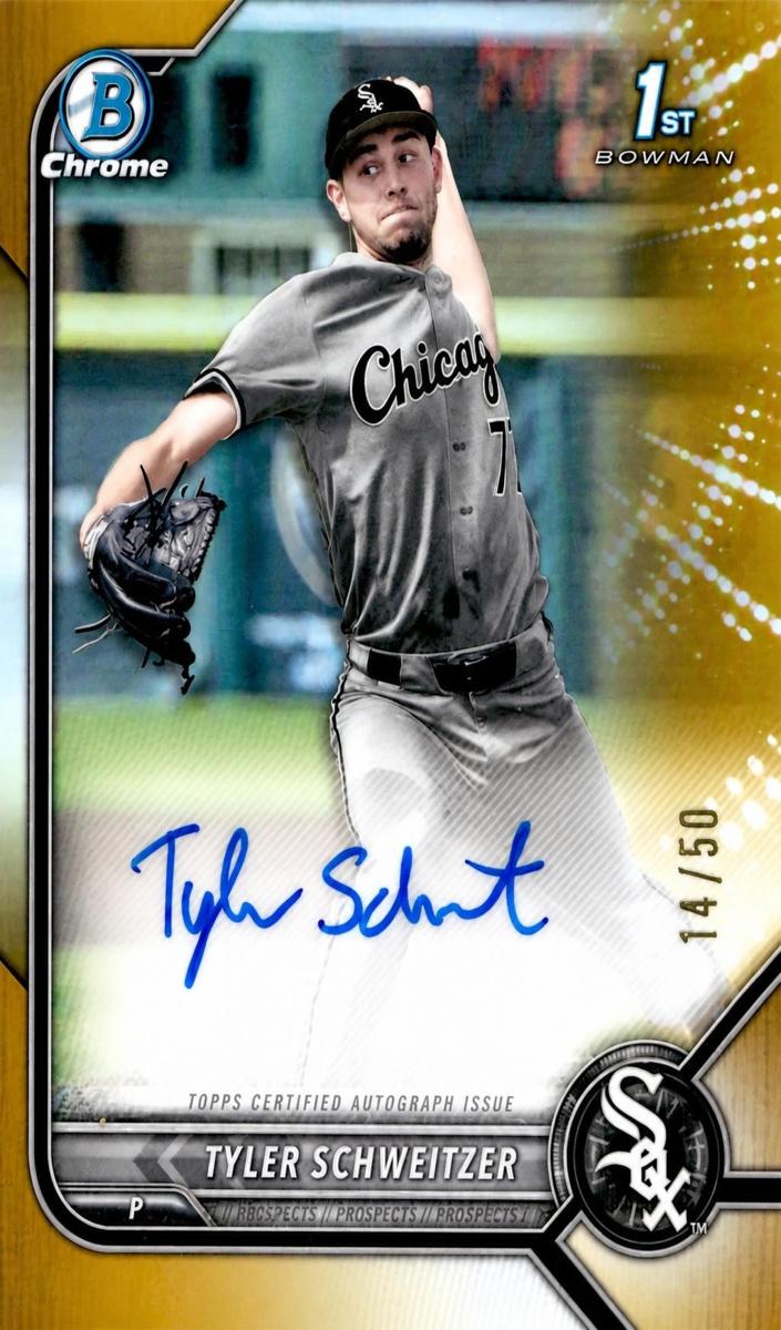 2022 Bowman Draft Baseball Gold Tyler Schweitzer #CDA-TSR