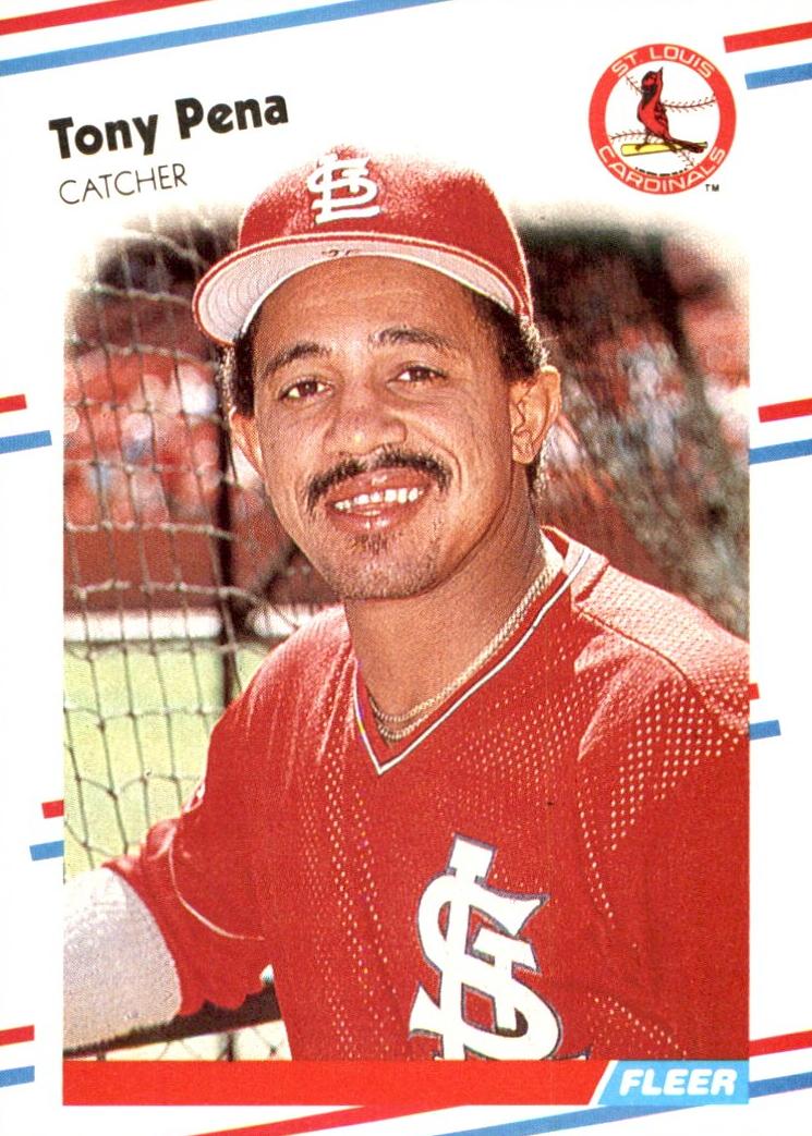 1988 Fleer Baseball Tony Pena #45