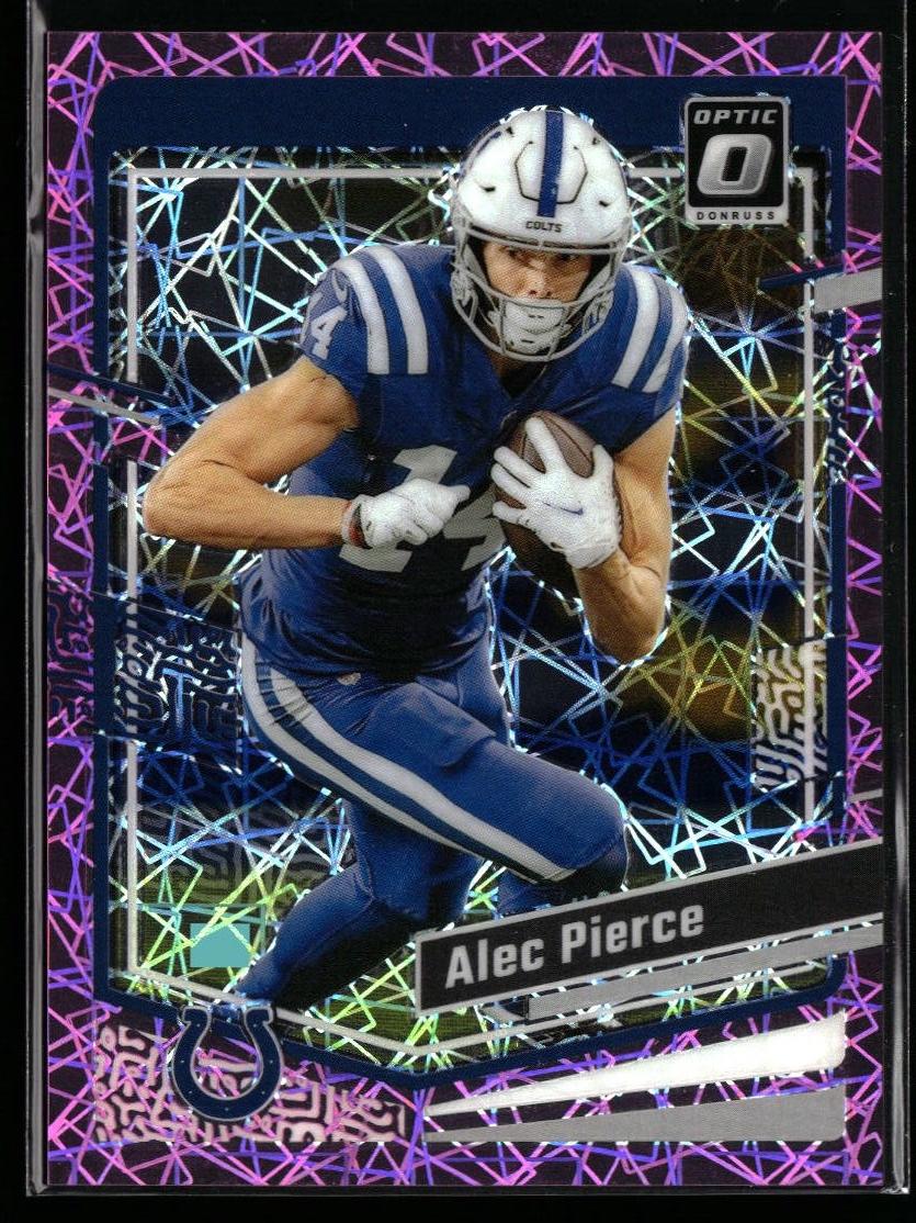 2023 Donruss Optic Football Pink Velocity Alec Pierce #75